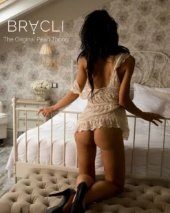 Bracli Negligé LOLITA Aus Spitze -Feine Unterwaesche Geschaft baby doll lolita creme bracli perlen dessous 3 1