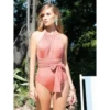 Neckholder Badeanzug ARAGOSTA Lachs-rosa Von Chiara Fiorini