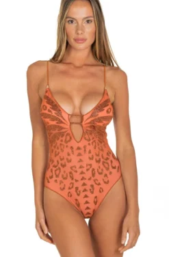 Badeanzug MACULATO Terra-lurex Von Pin-Up Stars -Feine Unterwaesche Geschaft badeanzug pb075i rost pin up stars