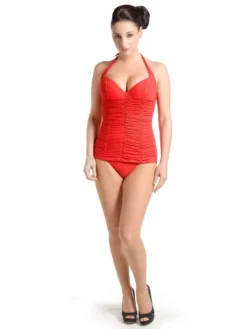 Neckholder Badeanzug HAVANA Von Je Suis -Feine Unterwaesche Geschaft badeanzug rot je suis 1 1