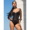 Badeanzug GLOSSY Schwarz Von Cotton Club Mare