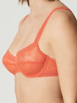 Tüllspitze Bügel-BH MISS LEJABY Von Maison Lejaby -Feine Unterwaesche Geschaft balconette bh mit spitze orange misslejaby chili maison lejaby 2 2