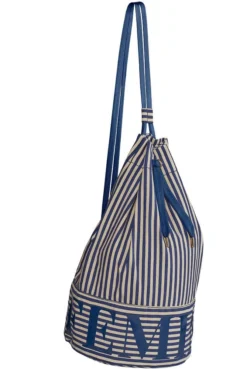 Strandtasche / Match Sack BEACH BAG Mariniere Marlies Dekkers -Feine Unterwaesche Geschaft beach bag blau beige gestreift 19831 marlies dekkers 1