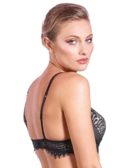 BLACK SWAN Spitzen Push Up BH Von Prelude Milano -Feine Unterwaesche Geschaft bh push up pads schwarz ys285 black swan prelude