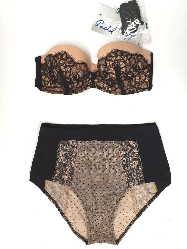 Bandeau Bikini CHANTAL Schwarz-nude Von Je Suis 2 Bandeau Bikini CHANTAL Schwarz-nude Von Je Suis – Bild 2