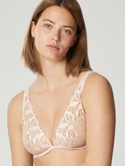 Spitze Triangel-BH SIN Von Maison Lejaby -Feine Unterwaesche Geschaft buegel bh apricot 19134 sin maison lejaby 2