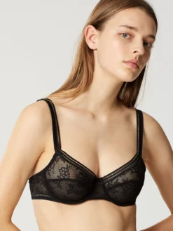 Tüllspitze Bügel-BH MISS LEJABY Von Maison Lejaby -Feine Unterwaesche Geschaft buegel bh schwarz 16433 miss lejaby maison lejaby 1 1