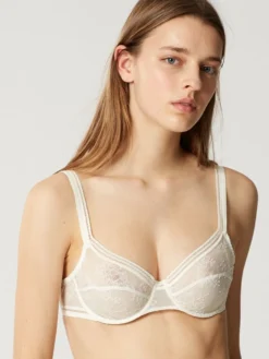 Tüllspitze Bügel-BH MISS LEJABY Von Maison Lejaby -Feine Unterwaesche Geschaft buegel bh wei 16433 miss lejaby maison lejaby 1 1