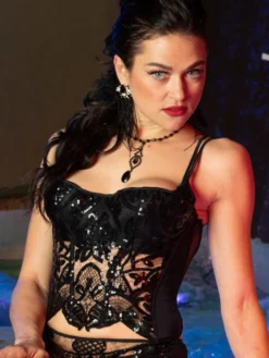 Neue Produkte -Feine Unterwaesche Geschaft corsage louviers pailletten schwarz notredame rcrescentini 1 1