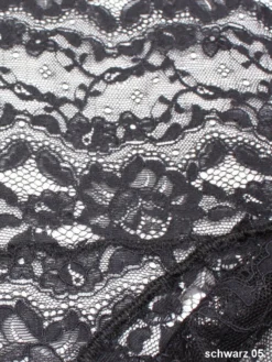 Unterkleid Microfaser Spitze SASHA Von Cotton Club Rubino -Feine Unterwaesche Geschaft cotton club basic farbmuster spitze schwarz 05 1 2 1