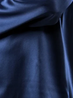 Seta Superior Seide Unterkleid INTENSA Satin Cotton Club -Feine Unterwaesche Geschaft farbfeld seide dunkelblau seta superior cotton club 13 1 1 1