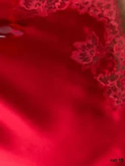 Seta Superior Seiden-Nachtkleid STUPENDA Lang Von Cotton Club -Feine Unterwaesche Geschaft farbfeld seide spitze rot seta superior cotton club 1 1