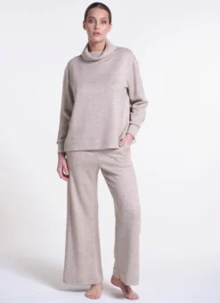 Feinstrick Hausanzug LOUNGE No. 5 Beige Viscose Von Verdiani 5 Feinstrick Hausanzug LOUNGE No. 5 Beige Viscose Von Verdiani -Feine Unterwaesche Geschaft hausanzug viscose feinstrick beige 8808 loungewear verdiani 1