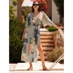 Strandkaftan STROMBOLI Blau-türkis Von Eva B. Bitzer