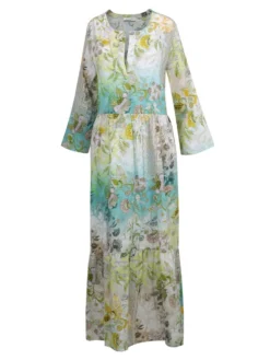 Strandkleid PANAREA Limette-türkis Von Eva B. Bitzer -Feine Unterwaesche Geschaft kleid lime 12311076 eva b bitzer