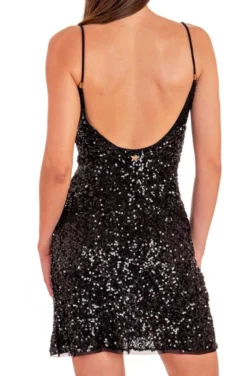 Strandkleid PAILLETTES Von Pin-Up Stars -Feine Unterwaesche Geschaft kleid pb038a schwarz pailletten pin up stars 3