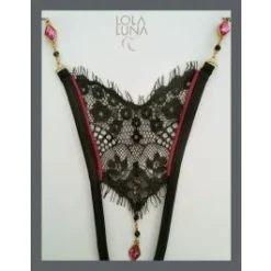 Lola Luna String JOSEPHINE OPEN Schwarz Ouvert