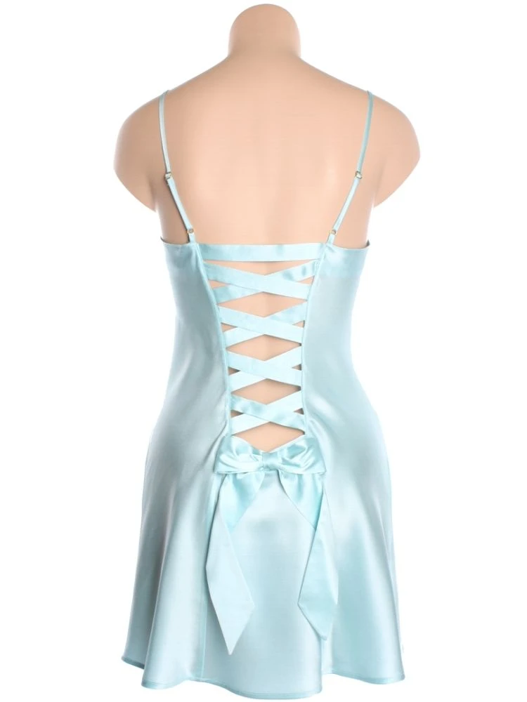 100% Seidennachthemd Satin GLYCINE Von Marjolaine 5 100% Seidennachthemd Satin GLYCINE Von Marjolaine – Bild 5