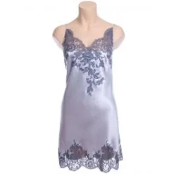 100% Seide Neglige EGERIE No. 2 Mit Spitze Marjolaine