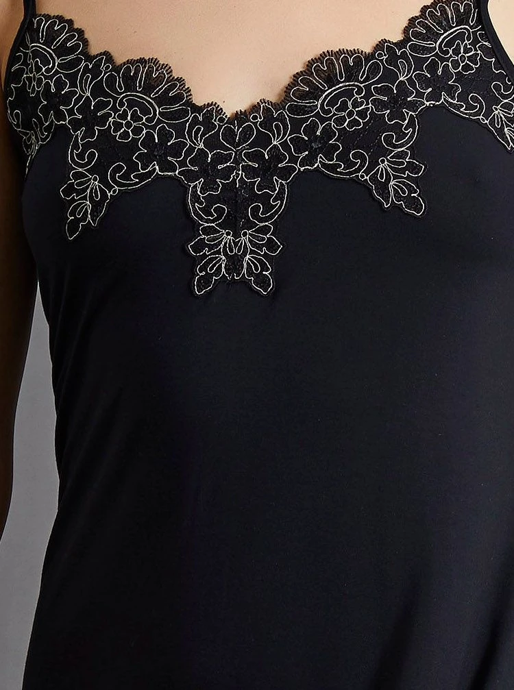 Modal Nachthemd BLACK Schwarz Von Fürstenberg 3 Modal Nachthemd BLACK Schwarz Von Fürstenberg – Bild 3