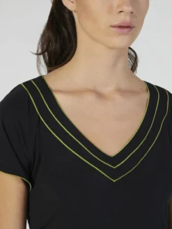 Modal Pyjama Schwarz-kiwigrün Von Verdiani 6 Modal Pyjama Schwarz-kiwigrün Von Verdiani -Feine Unterwaesche Geschaft modal pyjama schwarz 4521 verdiani 3