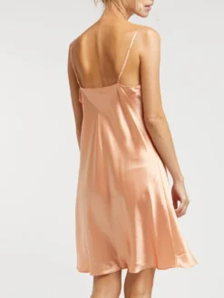 100% Seide Nachthemd CAROLINE Uni Von Vivis -Feine Unterwaesche Geschaft nachthemd seide caroline v00003 salmone vivis 2 1 2