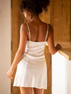 Stretchseide Nachthemd NINA Kurz Marjolaine -Feine Unterwaesche Geschaft nachthemd seide nina 4nin0101 naturweiss 7404 marjolaine 8