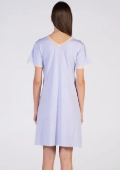 Modal Kurzarm Nachtshirt LAVANDA Kurz Von Verdiani -Feine Unterwaesche Geschaft nachtkleid kurz lavendel 4716 donna verdiani 2