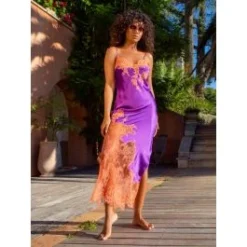 Seide Neglige NYMPHE No. 4 Lang Von Marjolaine