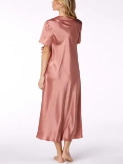 100% Seide Nachtkleid DOROTEA Von Vivis -Feine Unterwaesche Geschaft nachtkleid seide dorotea v00571 altrosa vivis 2