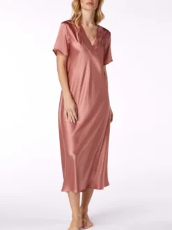100% Seide Nachtkleid DOROTEA Von Vivis -Feine Unterwaesche Geschaft nachtkleid seide dorotea v00571 altrosa vivis 3