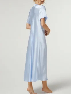 100% Seide Nachtkleid DOROTEA Von Vivis -Feine Unterwaesche Geschaft nachtkleid seide dorotea v00571 zart blau vivis 2