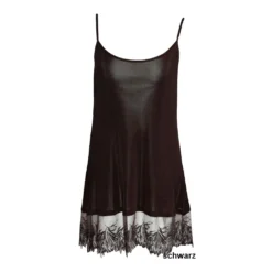 Nachthemd Aus Seidenjersey PURE DE LUXE Von Gattina -Feine Unterwaesche Geschaft neglige 387403 schwarz gattina f 1