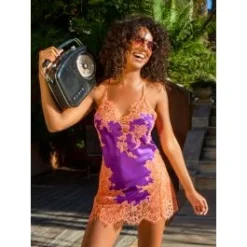 Seide Neglige NYMPHE No. 3 Kurz Exklusiv Marjolaine