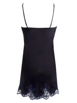 Seiden Negligé SPLENDEUR SOIE Von Lise Charmel -Feine Unterwaesche Geschaft neglige seide alc1080 dunkelblau 5276 splendeur soie lise charmel
