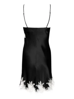 Seiden Negligé SPLENDEUR SOIE Von Lise Charmel -Feine Unterwaesche Geschaft neglige seide alc1080 schwarz 8110 splendeur soie lise charmel