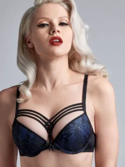 Push-Up BH DAME DE PARIS STYLE Bijou Blue Von Marlies Dekkers -Feine Unterwaesche Geschaft push up bh bijou blau 19531 dame de paris marlies dekkers 2