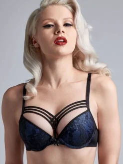 Push-Up BH DAME DE PARIS STYLE Bijou Blue Von Marlies Dekkers -Feine Unterwaesche Geschaft push up bh bijou blau 19531 dame de paris marlies dekkers 3