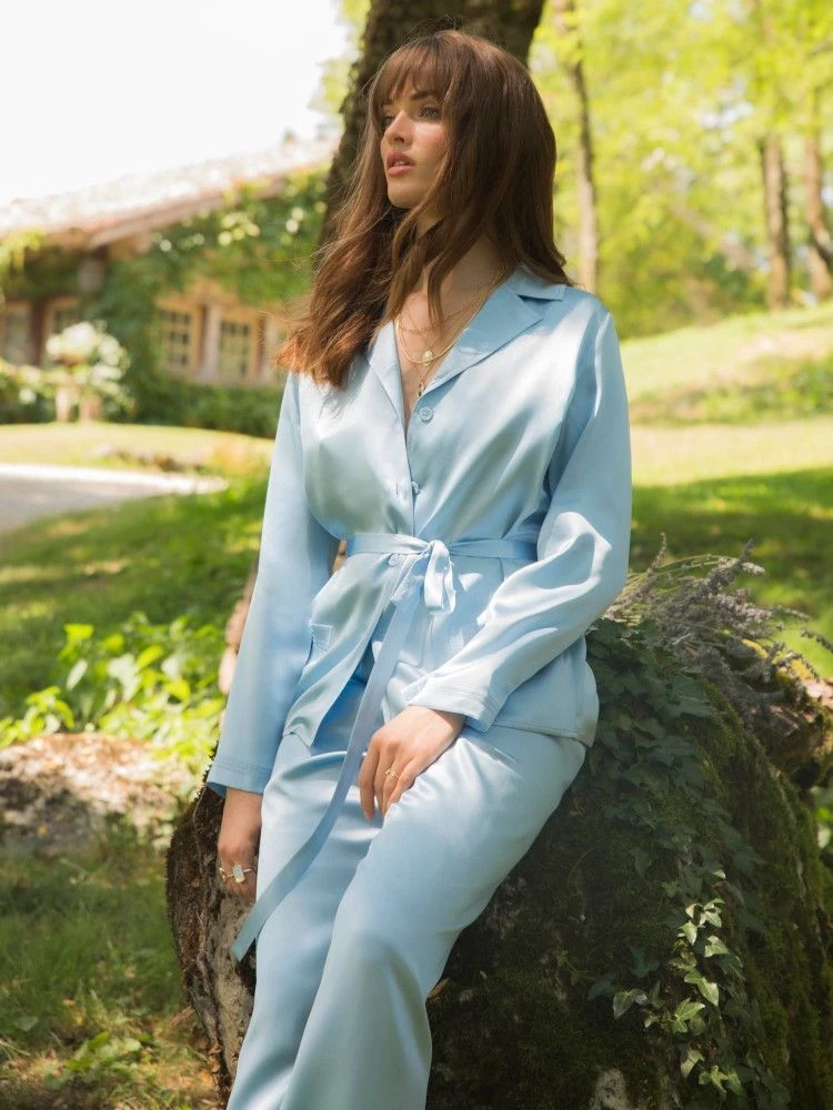 Seidenpyjama SOIE UNIE Von Marjolaine Basic Line 7 Seidenpyjama SOIE UNIE Von Marjolaine Basic Line – Bild 7