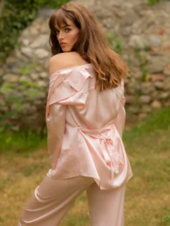 Seidenpyjama SOIE UNIE Von Marjolaine Basic Line 30 Seidenpyjama SOIE UNIE Von Marjolaine Basic Line -Feine Unterwaesche Geschaft pyjama seide soie unie 3soi5533 rosa marjolaine 3 1