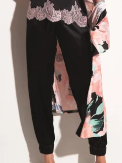 Seide Pyjamahose SETA No. 15 Von Chiara Fiorini -Feine Unterwaesche Geschaft pyjamahose schwarz seide gc192 chiara fiorini