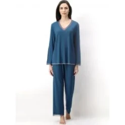 Modal Pyjama TULLE MODAL Petrol Von Luna Di Seta