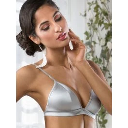 Seta Superior Stretchseide Triangel-BH REGALE Satin Von Cotton Club 1 Seta Superior Stretchseide Triangel-BH REGALE Satin Von Cotton Club