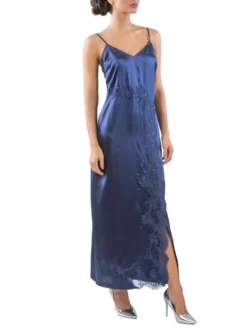 Seta Superior Seiden-Nachtkleid STUPENDA Lang Von Cotton Club -Feine Unterwaesche Geschaft seide dessous 3vz stupenda francesina br seta superior cotton club 1