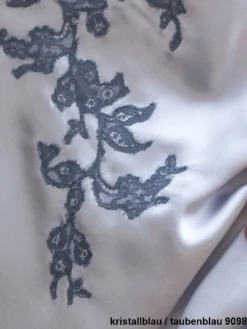 100% Seide Neglige EGERIE No. 2 Mit Spitze Marjolaine -Feine Unterwaesche Geschaft seide egerie kristallblau taubenblau 9098 marjolaine 2 1