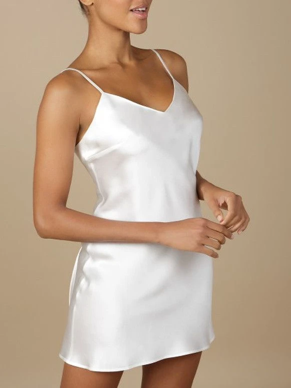 100% Seidennachthemd Satin GLYCINE Von Marjolaine 11 100% Seidennachthemd Satin GLYCINE Von Marjolaine – Bild 11