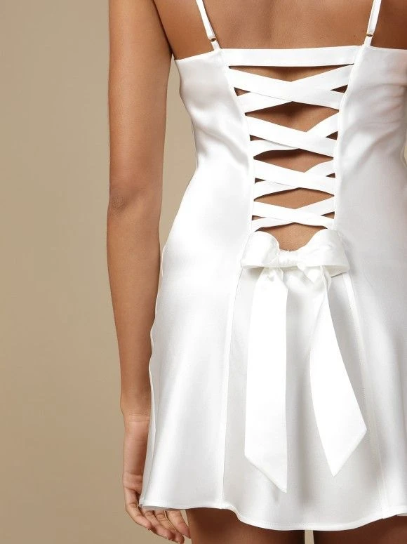 100% Seidennachthemd Satin GLYCINE Von Marjolaine 10 100% Seidennachthemd Satin GLYCINE Von Marjolaine – Bild 10