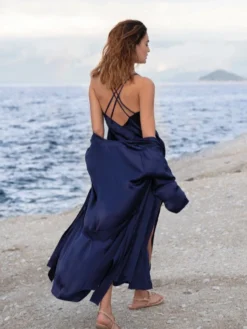 Seidennachthemd / Seidenkleid NEW SEDUCTION Von Luna Di Seta 21 Seidennachthemd / Seidenkleid NEW SEDUCTION Von Luna Di Seta -Feine Unterwaesche Geschaft seide neglige new seduction dunkelblau vlst60578 luna di seta 1