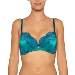 Seide Push-Up BH ADRIANA Von Millesia 12 Seide Push-Up BH ADRIANA Von Millesia -Feine Unterwaesche Geschaft seide push up bh adriana m1332 tuerkis blau millesia lingerie 2