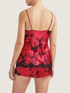 100% Seide Shorts TOI MON AMOUR Mit Print Von Aubade -Feine Unterwaesche Geschaft seide shorts qs61 1 opera rot schwarz 3 toi moi amour aubade 3